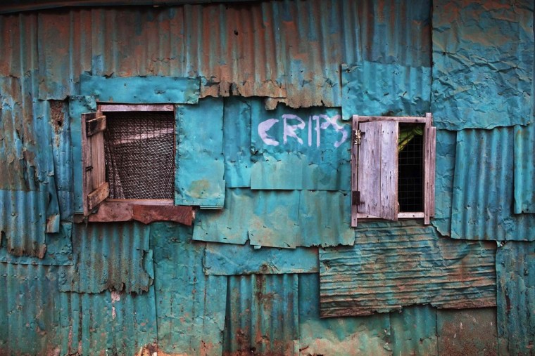 Colonial-era wooden buildings decay in Sierra Leone