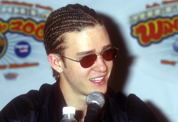 Justin Timberlake during his 'N Sync days in Los Angeles in May 2000.