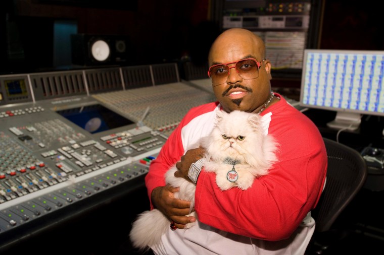 Is it me or does it look like Cee Lo is trying to become a James Bond villain?