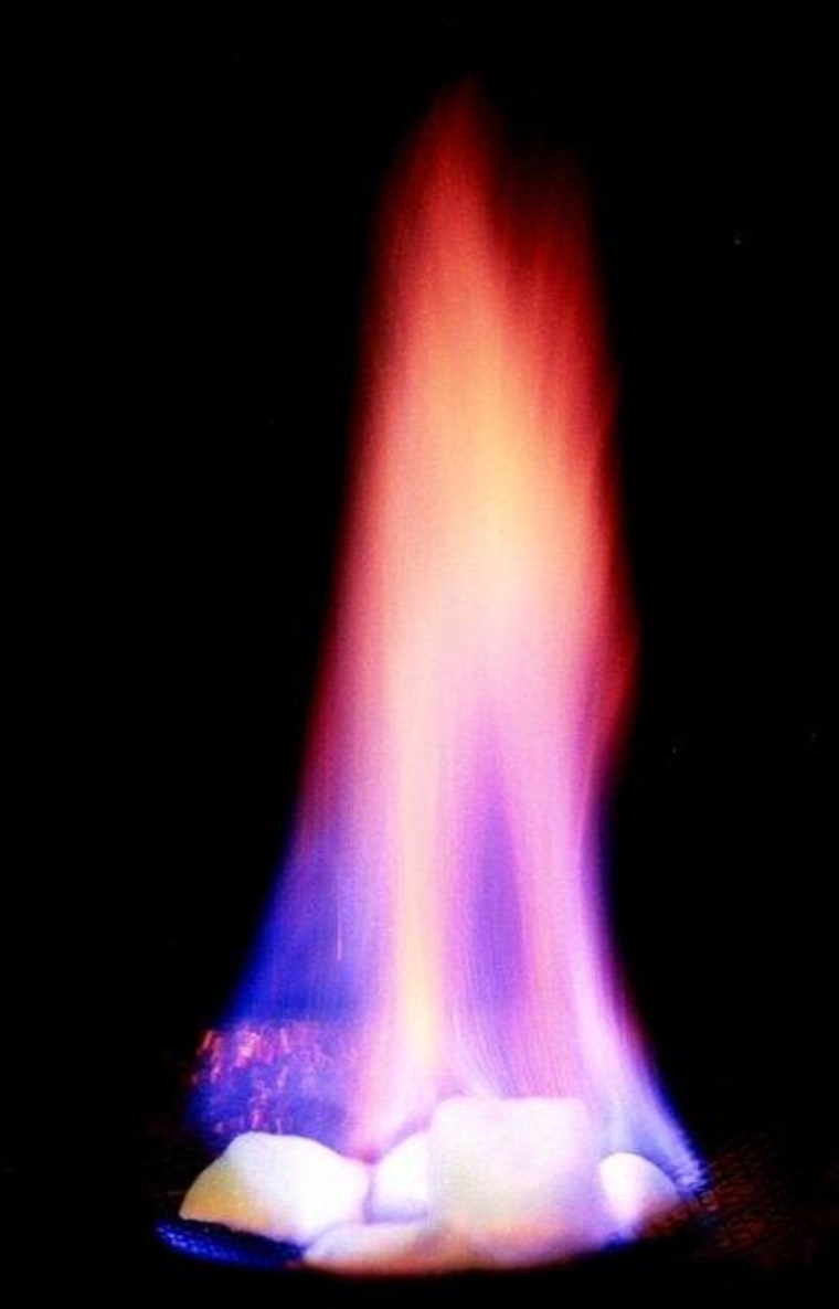 Natural gas is released from methane hydrates.