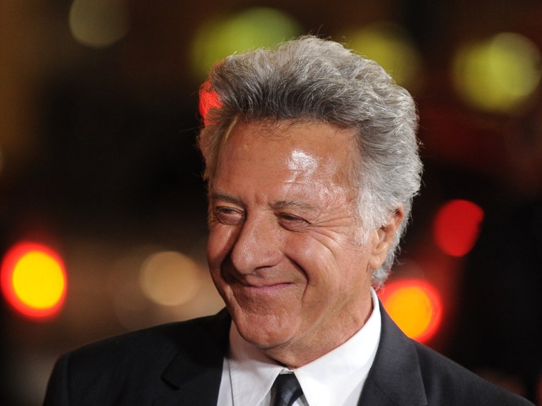 Actor Dustin Hoffman arrives at the premiere of HBO's