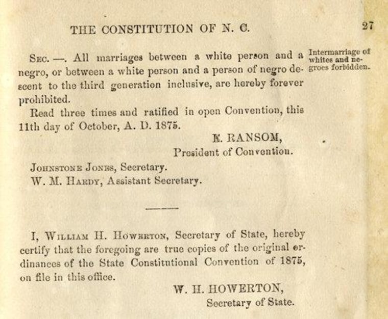 North Carolina passes marriage amendment to constitution