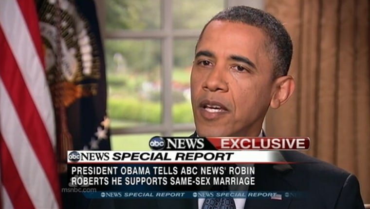 Obama Backs Same Sex Marriage