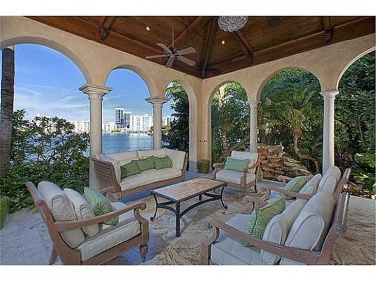 Billy Joel's home features lush outdoor spaces.