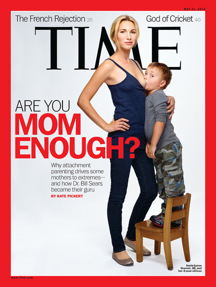 The May 21 cover of TIME, featuring Jamie Grumet and her son.