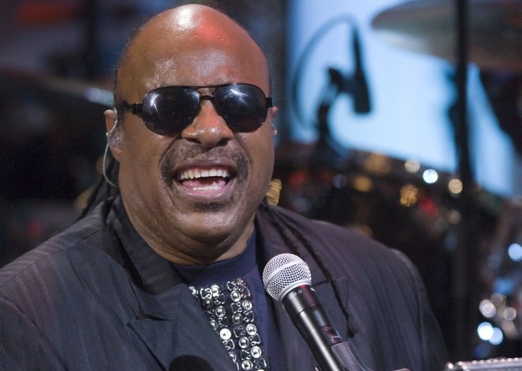 Stevie Wonder performs during a concert at the White House on May 9.