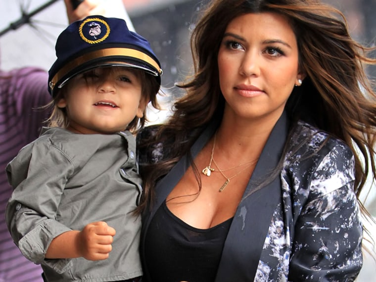 Mommy's little trend-setter: Kourtney Kardashian's son, Mason, is inspiring lots of baby namers.