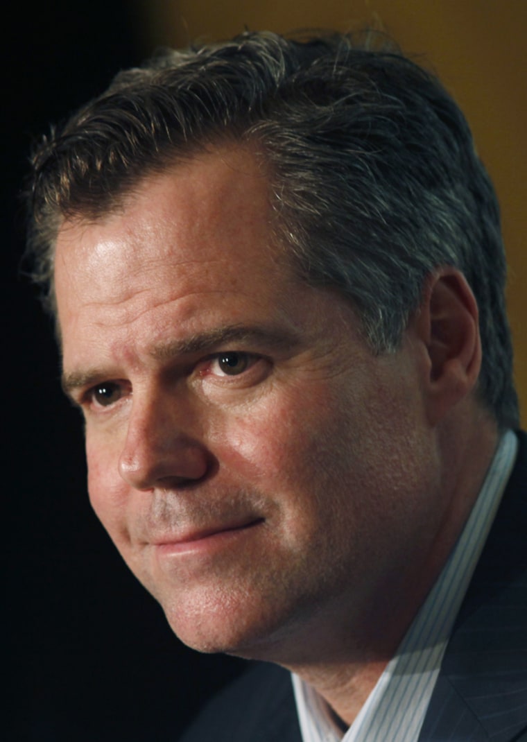 MGM Resorts International CEO Jim Murren attends a news conference in Hong Kong on May 19, 2011. Murren says his company's online poker tie-up with Bwin.Party, backed by onetime phone-sex and porn entrepreneur Ruth Parasol, gives it a competitive edge.
