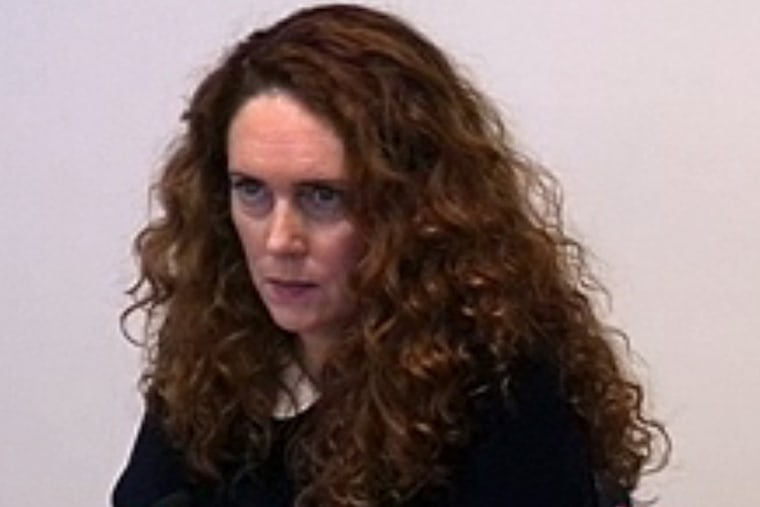 Former News International CEO Rebekah Brooks, testifies at the Leveson Inquiry.