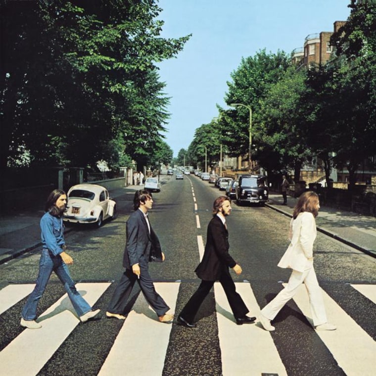 The actual album cover for the Beatles'