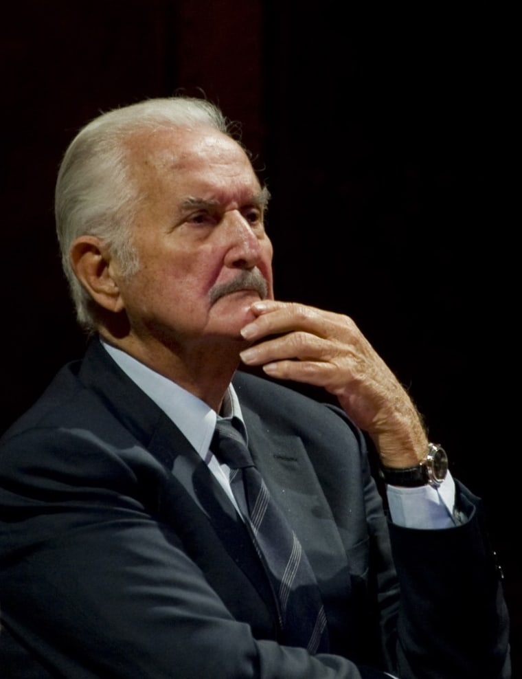 (FILE) Mexican writer Carlos Fuentes takes part in a tribute to Mexican writer and anthropologist Fernando Benitez (1912-2000) at the Fine Arts Palace in Mexico City, on December 18, 2011. Mexican Carlos Fuentes died on May 15, 2012 informed Mexican President Felipe Calderon. He was 83. AFP PHOTO/Alfredo EstrellaALFREDO ESTRELLA/AFP/GettyImages