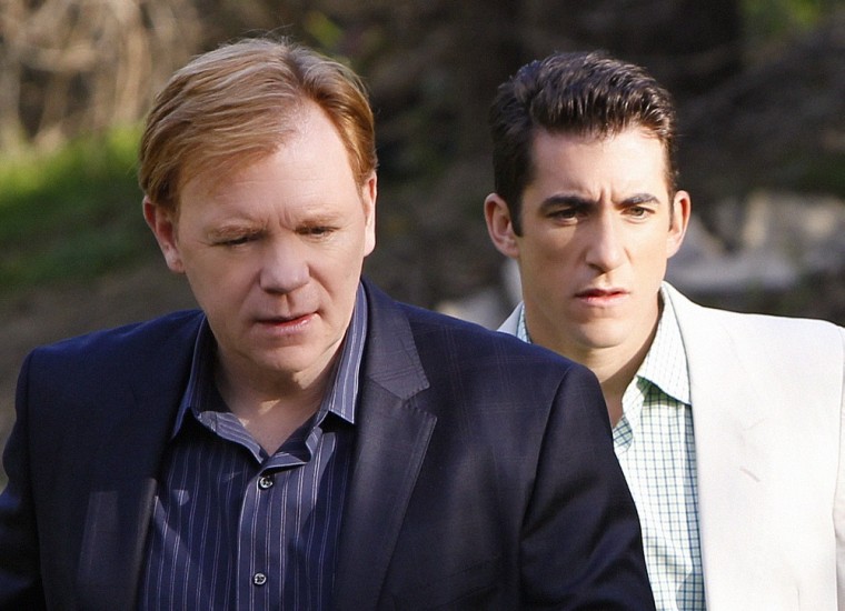 David Caruso and Jonathan Togo on the now canceled \"CSI: Miami.\"