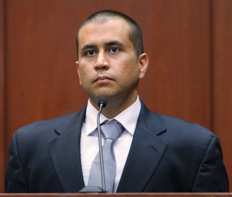 George Zimmerman appears during his bond hearing in a Seminole County courtroom on April 20, in Sanford, Florida.