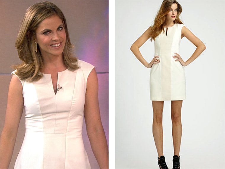 Winning look: TODAY anchor Natalie Morales wears a chic mod design from designer Kara Laricks, the winner of