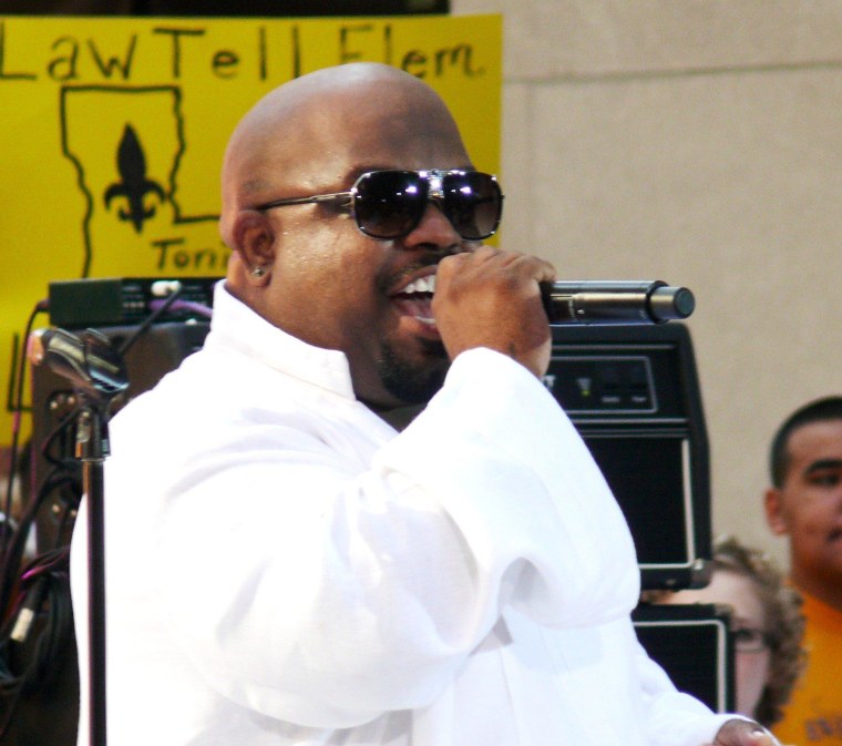 Cee Lo performs in the \"Bright Lights, Bigger City.\"