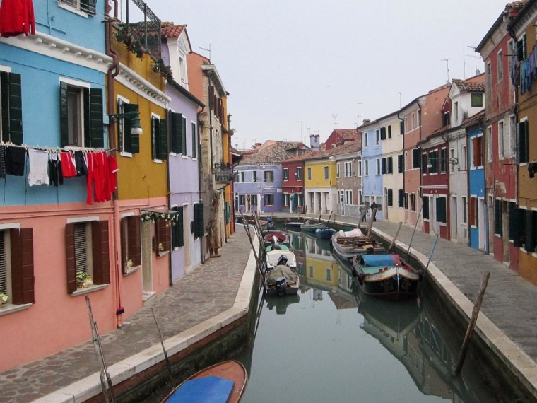 Burano canal, Venice, Italy