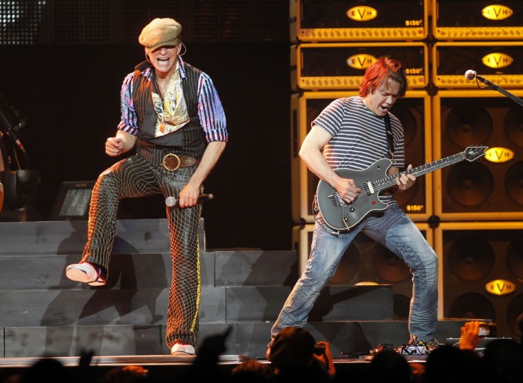 David Lee Roth, left, and Eddie Van Halen performing at Madison Square Garden in March.