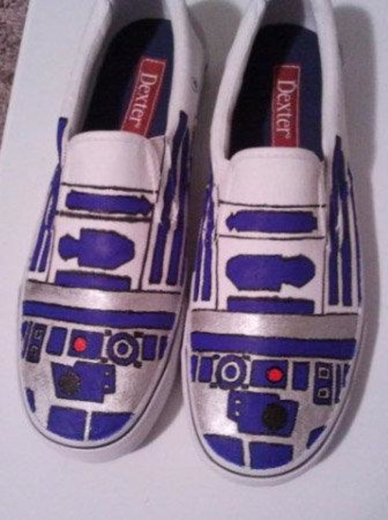 Everyone loves R2! Another pair of shoes based on the energetic droid.