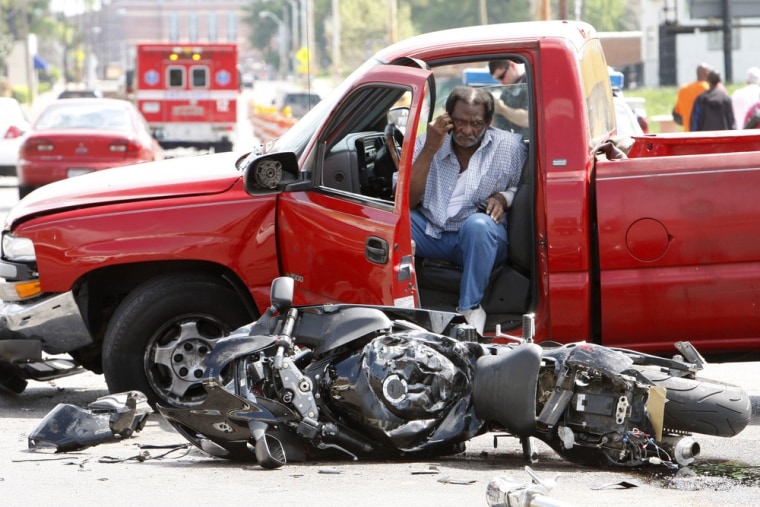 While vehicle fatalities are down, progress in reducing the number of motorcycle deaths nationally is proving difficult. Fortunately, this March 26, accident in Memphis, Tenn., was not fatal.