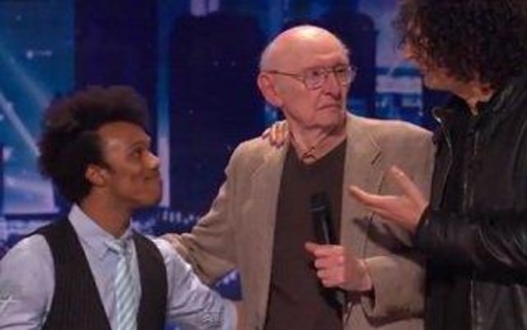 \"AGT\" hopeful Ronald Charles gets some important advice from Howard Stern's father, Ben.