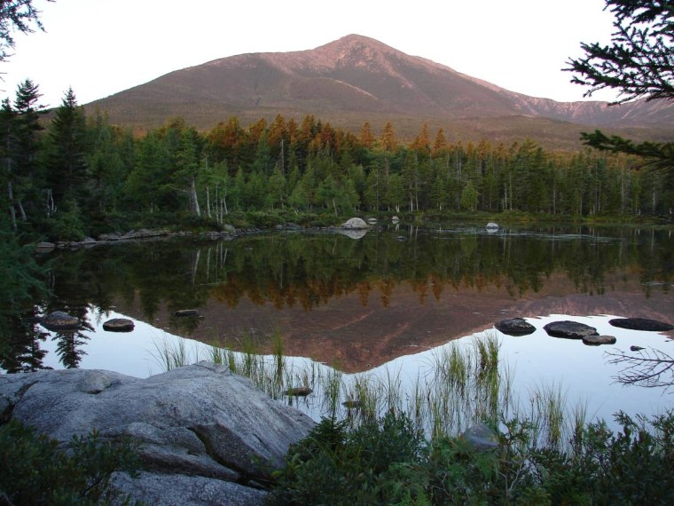 Reflection at Sunrise, Mount Katahdin, Baxter State Park, Maine