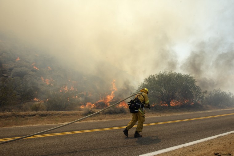 Crews Battle Banner Fire Near San Diego