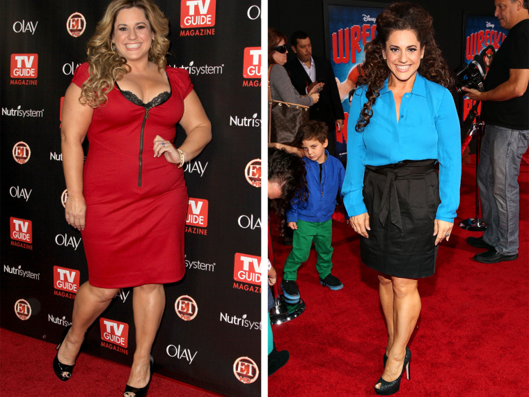 Marissa Jaret Winokur before and after her weight loss.