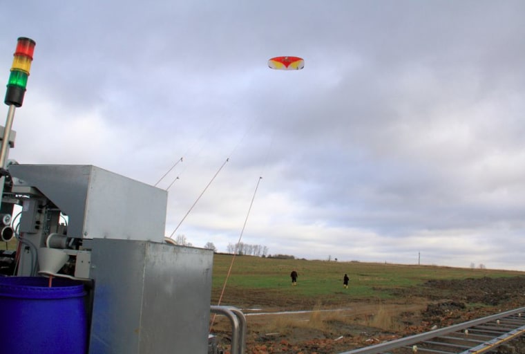 Kite test flight