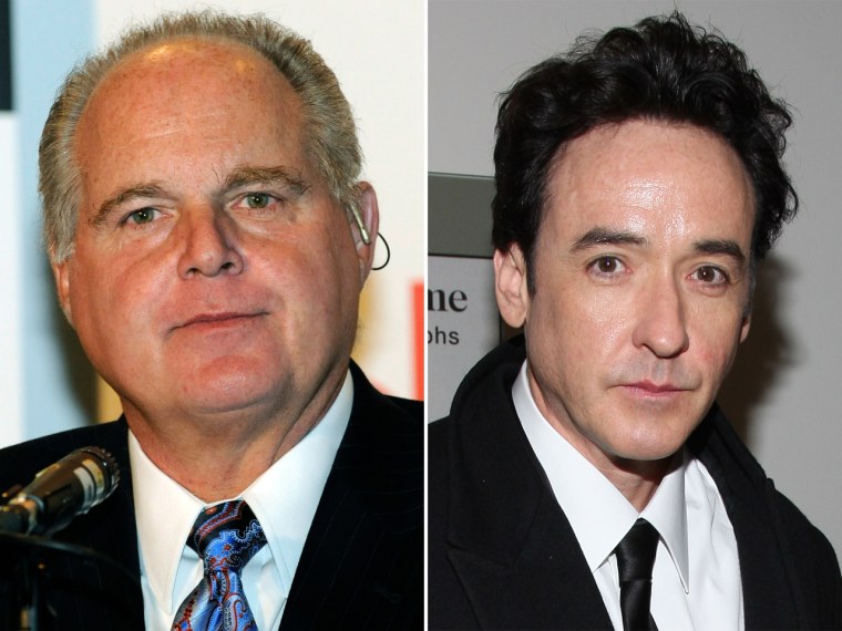 Rush Limbaugh may be played by John Cusack in an upcoming movie.