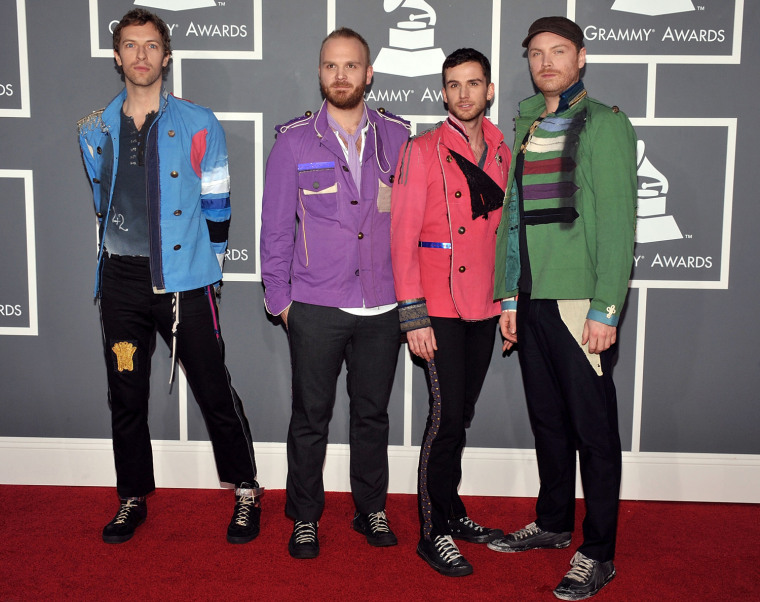 Coldplay's Chris Martin, Will Champion, Guy Berryman and Jonny Buckland.