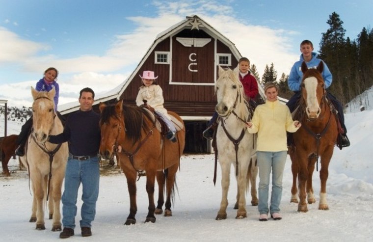 Work off all that turkey with a family trail ride at C Lazy U Ranch in Granby, Colo.