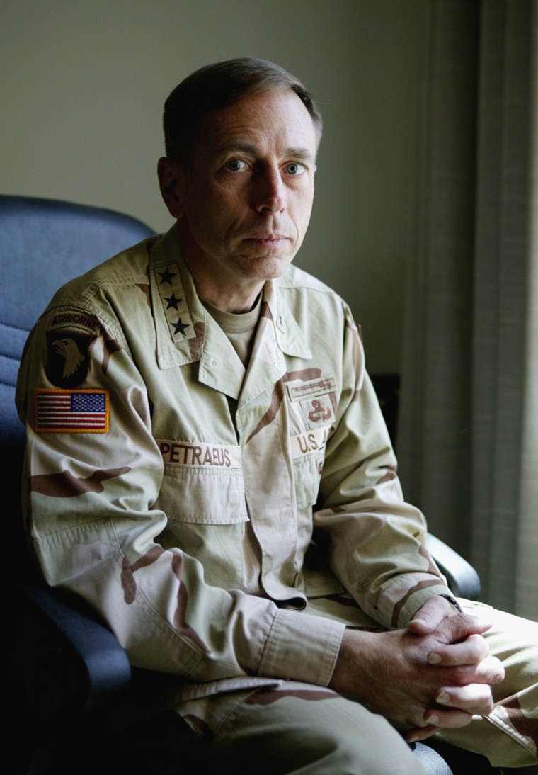 Army Gen. David Petraeus on June 17, 2004 in Baghdad, Iraq.