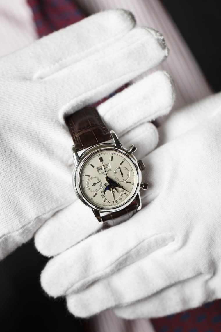 A Patek Philippe wristwatch from the collection of musician Eric Clapton.