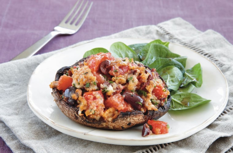 Mmm ... vegetarian stuffed mushrooms are sure to be a hit!