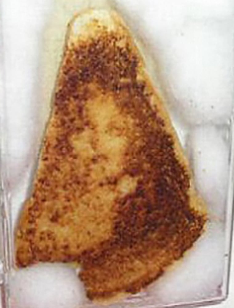 In 2004, a Florida woman sold this grilled cheese sandwich, which some say features the face of the Virgin Mary, for $28,000 on ebay.