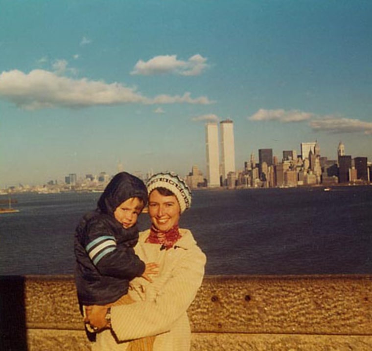 A cherished Kodak moment: Kurt Schlosser, with his mother in New York City in 1972.