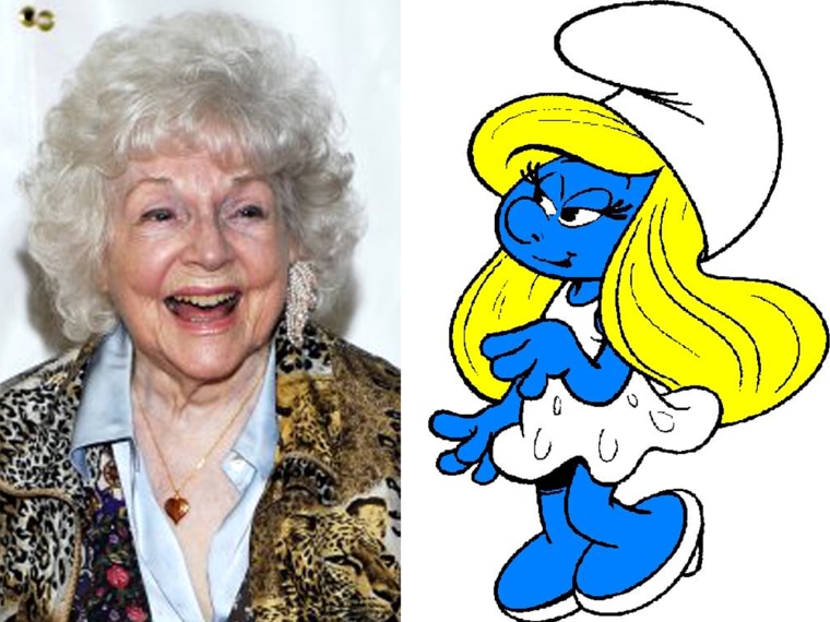 Lucille Bliss and Smurfette.