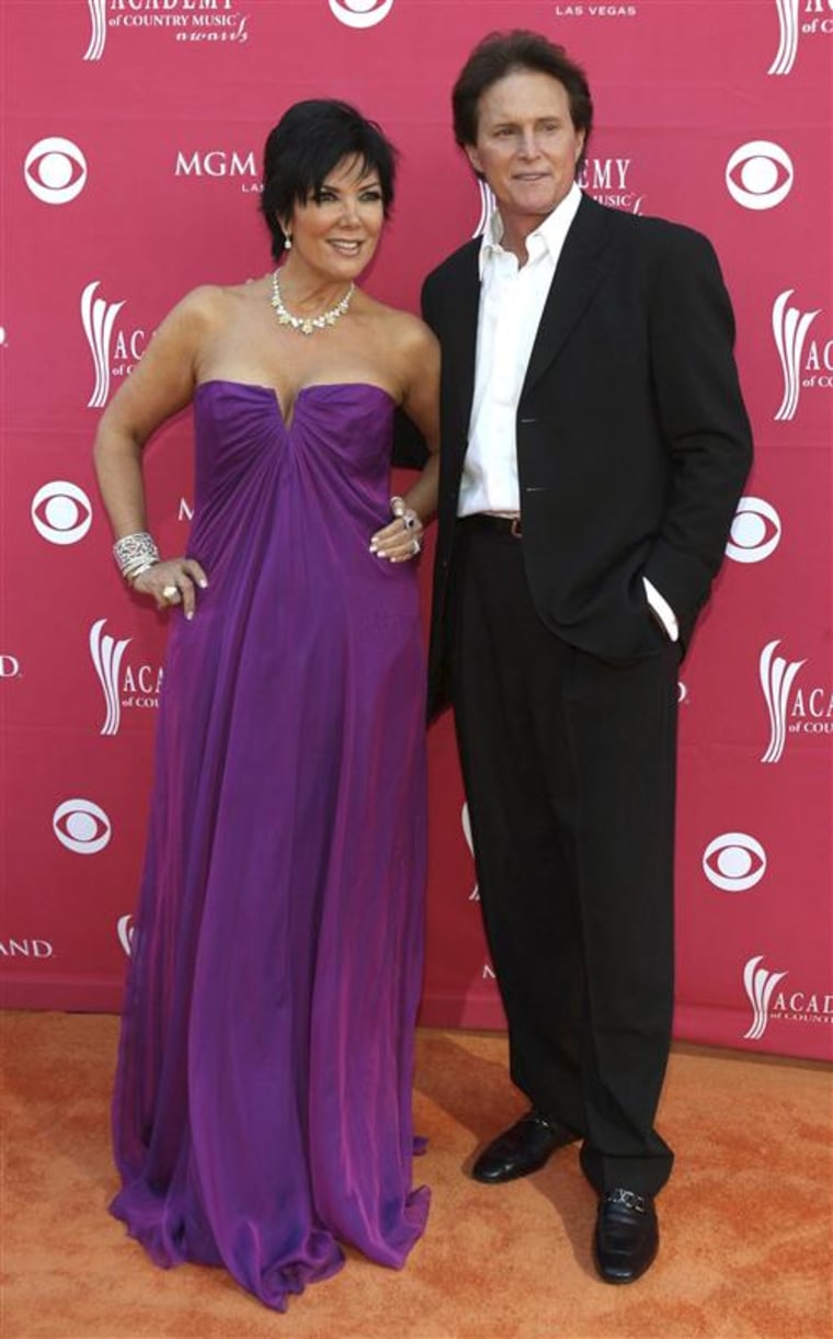 Kris and Bruce Jenner in 2009.