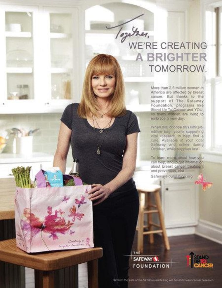 Actress Marg Helgenberger representing The Safeway Campaign.