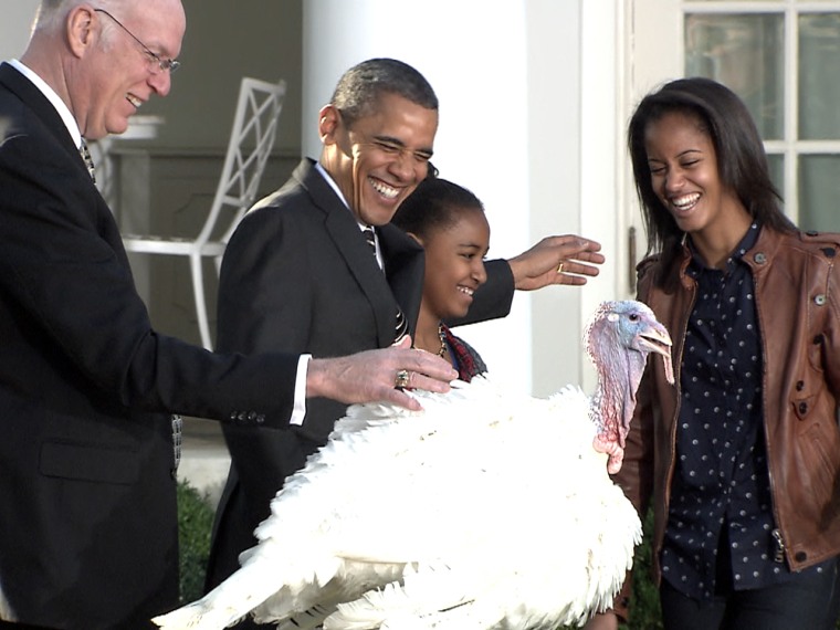 President Obama pardons Cobbler the turkey.