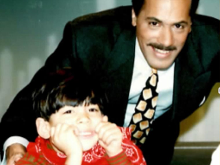 TODAY Weekend anchor Lester Holt considered bringing back the mustache for his co-anchoring spot with son Stefan, shown here in the early days.