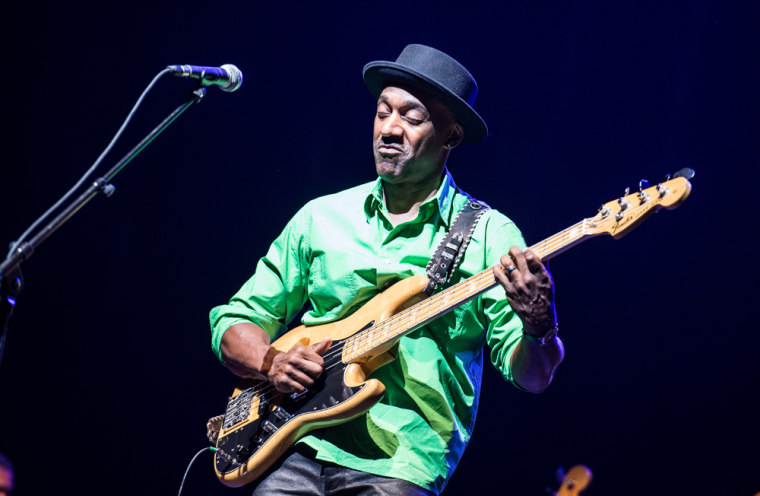 Marcus Miller performs at L'Olympia in Paris on Oct. 27.