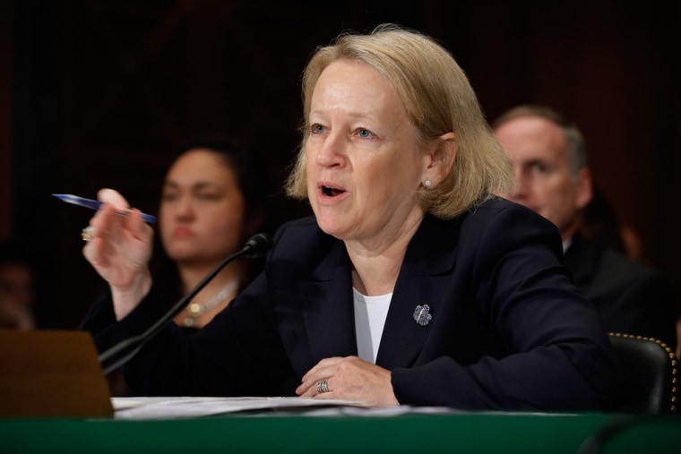 The chairman of the SEC, Mary L. Schapiro, shown above in this file photo as she testified before Congress on May 22, has announced she is stepping do...