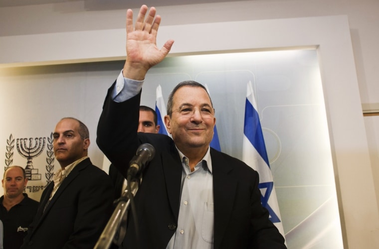 Israel's Defence Minister Ehud Barak announced his resignation from politics at a news conference in Tel Aviv on Monday. A former prime minister, he has served as defense minister since 2007.