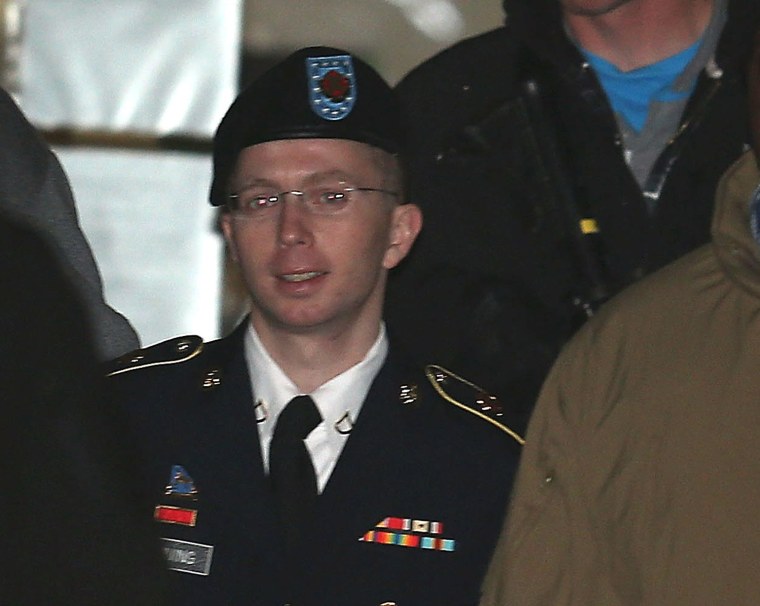 Pfc. Bradley E. Manning is escorted from a pre-trial hearing Tuesday in Fort Meade, Maryland. Manning attended a motion hearing in the case of United States vs. Pfc. Bradley E. Manning, who is accused of sending hundreds of thousands of classified Iraq and Afghanistan war logs and more than 250,000 diplomatic cables to the website WikiLeaks while he was working as an intelligence analyst in Baghdad in 2009 and 2010.
