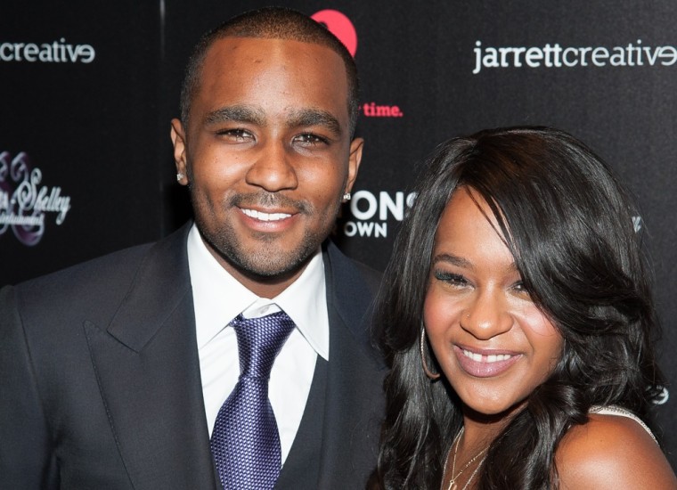 Bobbi Kristina Brown and Nick Gordon at \"The Houstons: On Our Own\" premiere party in New York on Oct. 22.
