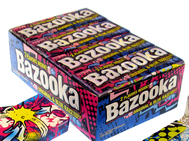 Bazooka's new packaging ditches its former red, white and blue design and signature comics.