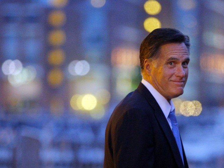 Republican presidential candidate Mitt Romney departs his campaign headquarters in Boston, Massachusetts September 30, 2012.