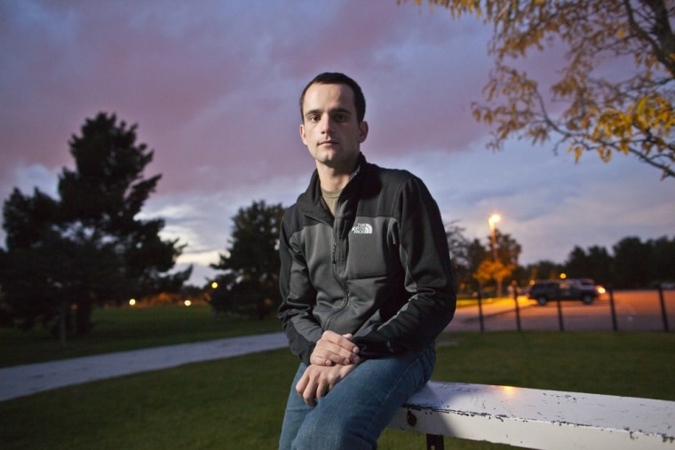 Christopher Anno of Denver recently left the military and took the first job he could find. He feels lucky to have the job but is still struggling financially.