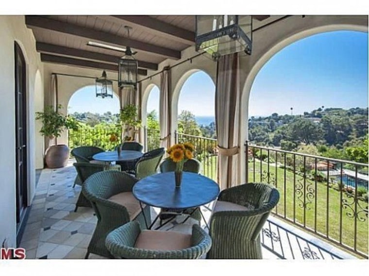 Swank's home features lots of outdoor living spaces.